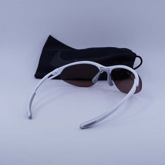 NIKE AERIAL E DZ7353 100 Geometric Sunglasses - White/Road Tint - Picture 10 of 10